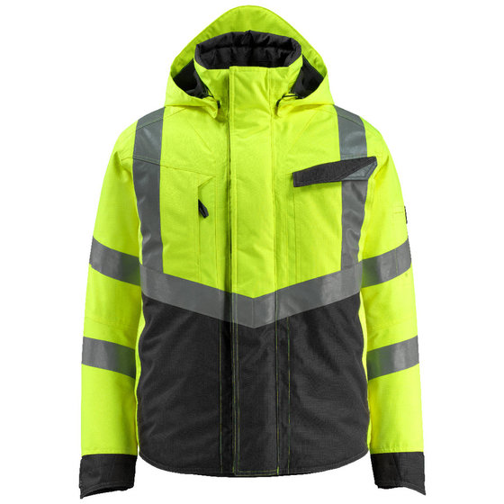 MASCOT® - Pilotjacke Hastings 15535-231-1709, hi-vis gelb/schwarz, Größe 3XL von Mascot