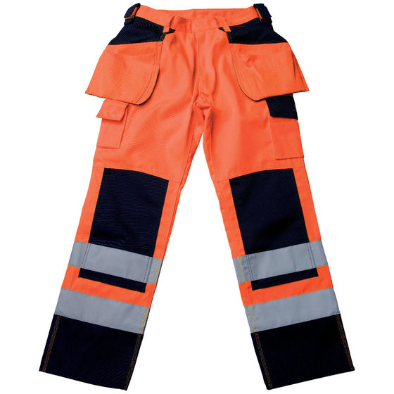 MASCOT® - Warnschutzhose Almas 09131-860, warnorange/marineblau, Größe C50, 82 von Mascot