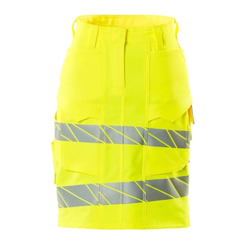 Mascot 19244-711-17 Accelerate Safe Ultimate Stretch Damen-Passform Diamond Wasserabweisend Einfarbig Rock, Hi-Vis Gelb, C52 Größe von Mascot