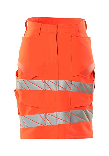 Mascot 19244-711-222 Accelerate Safe Ultimate Stretch Damen-Passform Diamond Wasserabweisend Einfarbig Rock, Hi-Vis Rot, C54 Größe von Mascot