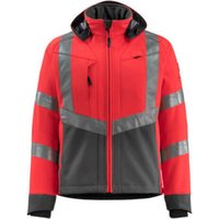 Mascot Blackpool Soft Shell Jacke hi-vis rot/dunkelanthrazit von Mascot