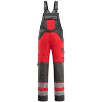 Mascot Gosford Latzhose Größe 76C54, hi-vis rot/dunkelanthrazit von Mascot