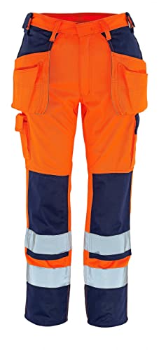 Mascot Handwerkerhose "Almas", 1 Stück, L82cm/C52, orange/marineblau, 09131-860-141-82C52 von MASCOT