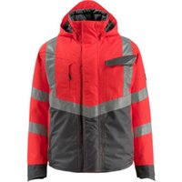 Mascot Hastings Winterjacke Größe 2XL, hi-vis rot/dunkelanthrazit von Mascot