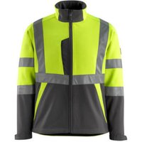 Mascot Kiama Soft Shell Jacke Größe L, hi-vis gelb/dunkelanthrazit von Mascot