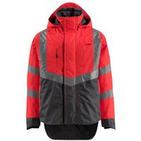 [NEUWERTIG] Mascot Harlow Jacke Blouson Arbeitsjacke Größe Xl Hi Vis Rot Dunkelanthrazit B-Ware von Mascot