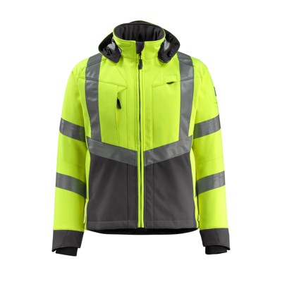 Warnschutz-Softshelljacke Blackpool 15502-246, warngelb/anthrazit, Größe M von Mascot