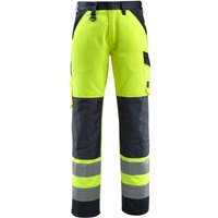 Warnschutzhose Maitland safe light 15979-948-17010 Gr. 60 hi-vis gelb/schwarzblau - Mascot von Mascot