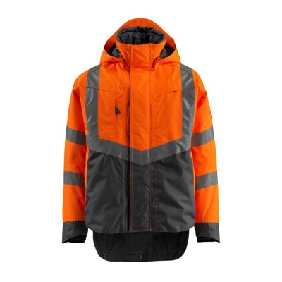 Warnschutzjacke Harlow 15501-231, warnorange/dunkelanthrazit, Größe 2XL von Mascot