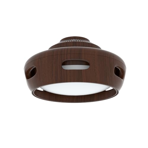 Ceiling Fans Light 15 Inch Bladeless Modern Ceiling Fans with Lights and Remote Timer Stepless Dimming 3 Color Temperatures 6 Speeds for Bedroom Living Room Office (Brown Wood) Ceiling Fans Light 15 Inch Bladeless Modern Ceiling Fans with Lights and Remote Timer Stepless Dimming 3 Color Temperatures 6 Speeds for Bedroom Living Room Office (Brown Wood) von Masdio