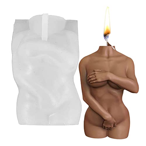 Maseyivi Männer Körper Silikonform,3D nackte schüchterne Frauen Männer Körperform Kerzenform | Nackte schüchterne Frauen Männer Körperform Kerzenform, Körperkunst weibliche männliche Formen für DIY von Maseyivi
