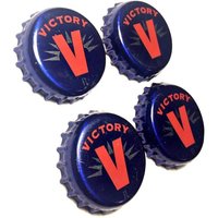 Bier Magnete, Flaschenverschluss Sieges Bar Magnet Set, Vier Bierflaschen Pitbull Microbrew Magnete von MashedPotatoMosaics