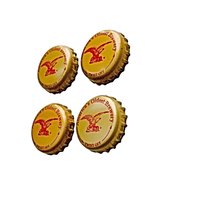 Craft Beer Magnet Set, Yuengling Brauerei Magnete, Flaschenverschluss Magnet, Vierer-Set, Aktenschrank Kühlschrankmagnet von MashedPotatoMosaics