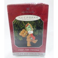 Hallmark Andenken Christmas Ornament Kind 5. Weihnachten Braune Teddybär von MashliDesign
