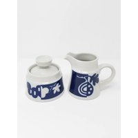 Noritake Primastone Klammern Rebe Creamer & Zuckerdose Echtes Steinzeug Fruchtbar von MashliDesign