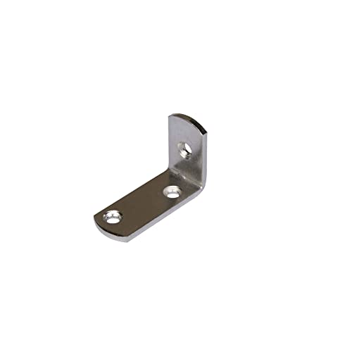 Masidef: Member of the Würth Group DY200052MN Vernickelte Tischplattenträger 25 x 35 x 15 mm Stärke 2 mm. - 4 Stück, Nicht angegeben von Masidef: Member of the Würth Group