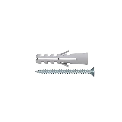 Masidef: Member of the Würth Group - Nylondübel Ø 5 x 25 mm ohne Kragen mit Schrauben TPS 4,0 x 30 mm - 25 Stück von Masidef: Member of the Würth Group