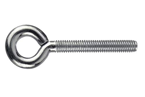 Masidef Metrisches Gewinde, verzinkt, Ösen, Schrauben, 4-teilig, 3 mm x 20 mm, Größe von Masidef