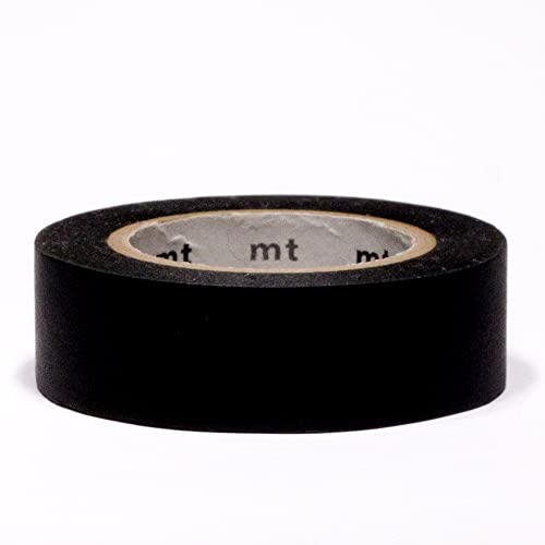 Masking Tape (MT) 1,5 cm Uni schwarz matt von MT