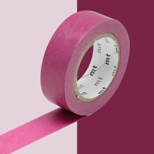 Masking Tape (MT) 1,5 cm uni weinrot von Masking Tape (MT)