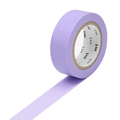 Masking Tape Dekoratives Klebeband einfarbig - Lavendel - 1,5 cm x 7 m von Masking Tape (MT)