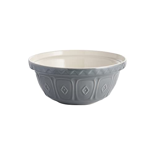 Mason Cash Steingut Rührschüssel 24 cm | Grau | 2 L | Teigschüssel für Brotteig, Kuchenteig oder Pizzateig | aus hochwertigem, splitterresistentem Steingut | Teigschüssel groß Mason Cash Steingut Rührschüssel 24 cm | Grau | 2 L | Teigschüssel für Brotteig, Kuchenteig oder Pizzateig | aus hochwertigem, splitterresistentem Steingut | Teigschüssel groß von Mason Cash