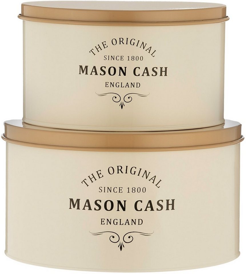 Mason Cash Kuchentransportbox Heritage, Stahl, (Set, 2-tlg), 4 & 6 Liter von Mason Cash