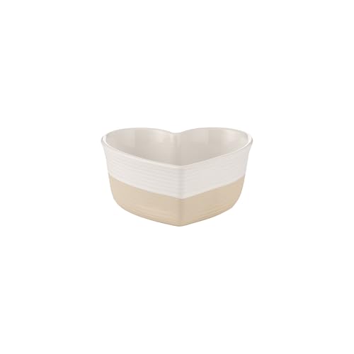 Mason Cash Rustikale Auflaufform aus Steingut, Herzform, 375 ml, mit geprägtem Herzmotiv, langlebig und stilvoll zum Backen, Kochen und Servieren von Mason Cash