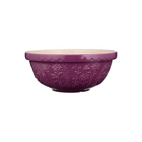 Mason Cash Steingut Rührschüssel 24 cm | Daisy | 2,7 L | Teigschüssel für Brotteig, Kuchenteig oder Pizzateig | aus hochwertigem, splitterresistentem Steingut | Teigschüssel groß von Mason Cash