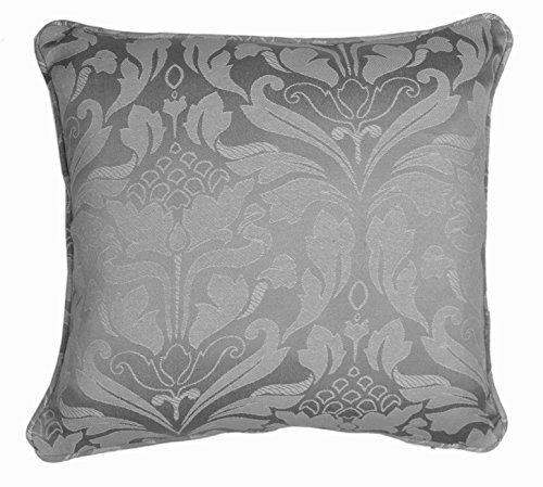 Mason Gray Kissen, Stoff, Silber, Cushion (Filled): 43 x 43cm von Fusion