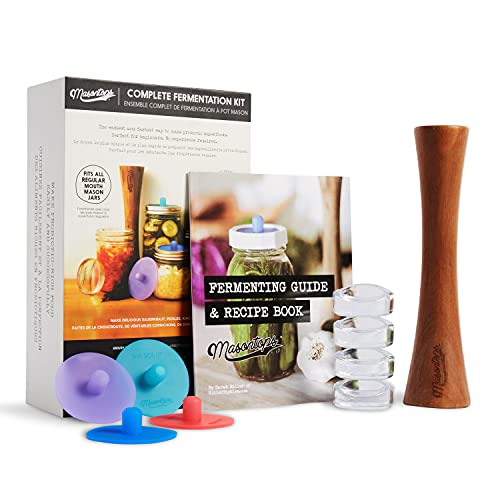 Masontops Komplettes Einmachglas Fermentationskit - Einfaches SMALL/REGULAR Einmachgläser-Gemüsefermentationsset - DIY Ausrüstung Masontops Komplettes Einmachglas Fermentationskit - Einfaches SMALL/REGULAR Einmachgläser-Gemüsefermentationsset - DIY Ausrüstung von Masontops