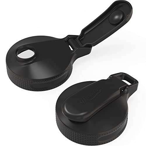 Masontops Multi-Top-Deckel, 2er Pack Regular (Small) Mouth Schwarz von Masontops