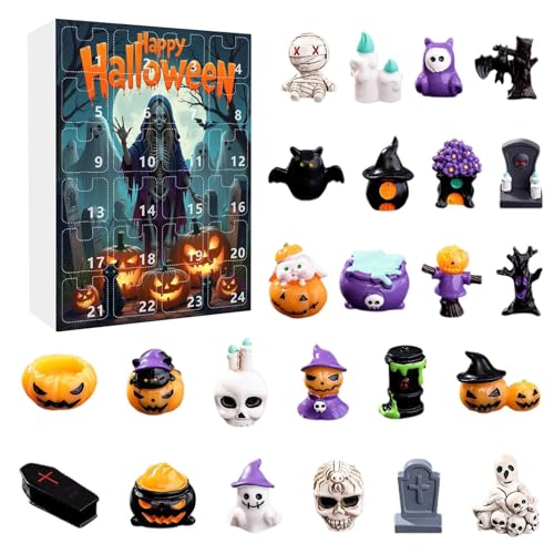 Halloween Adventskalender 2025, 24 Tage Happy Halloween Countdown Kalender, 24 Stück Kürbis Geist Totenkopf Für Kinder Urlaub Party Countdown Aktivität Halloween Adventskalender 2025, 24 Tage Happy Halloween Countdown Kalender, 24 Stück Kürbis Geist Totenkopf Für Kinder Urlaub Party Countdown Aktivität von Masoog