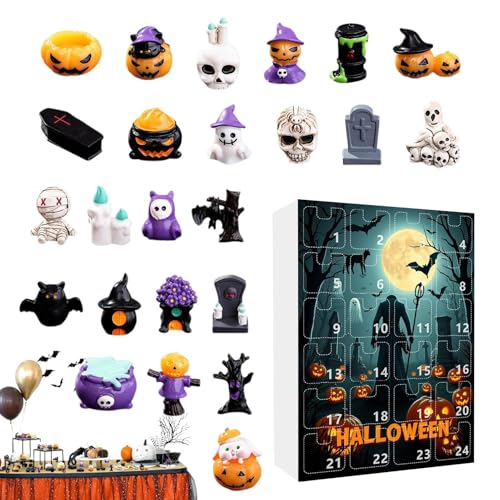 Halloween Adventskalender 2025, 24 Tage Happy Halloween Countdown Kalender, 24 Stück Kürbis Geist Totenkopf Für Kinder Urlaub Party Countdown Aktivität Halloween Adventskalender 2025, 24 Tage Happy Halloween Countdown Kalender, 24 Stück Kürbis Geist Totenkopf Für Kinder Urlaub Party Countdown Aktivität von Masoog
