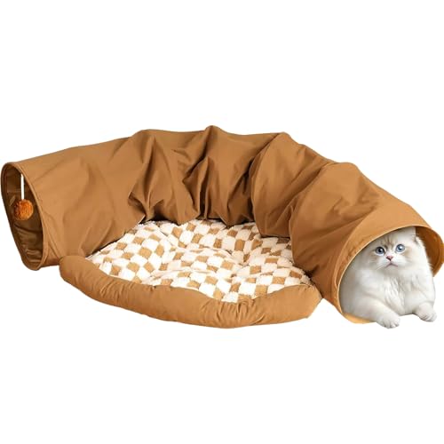 Masoog Abnehmbar Katzen Tunnel Spielzeug | Höhlenhaus Für Kleine Hunde | Verdicktes Haus Zur Förderung Von Bewegungsspiel Und Indoor Erkundung Für Kätzchen von Masoog