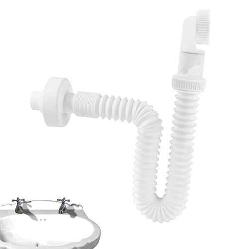 Masoog Flexibles Abflussrohr für Spüle - 360° Verstellbarer Geruchsverschluss | Flexibler Abfluss Siphon für Küche Garten Dusche Waschraum von Masoog