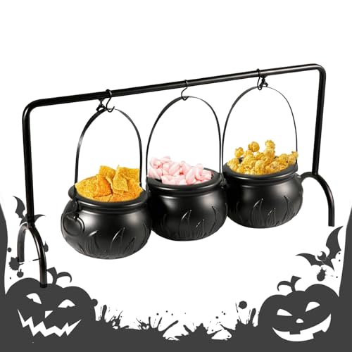 Masoog Halloween | Halloween Süßigkeitenschale Deko Schüssel,Eisentopf Kübel Für Deko Leckereien Innen Außen Masoog Halloween | Halloween Süßigkeitenschale Deko Schüssel,Eisentopf Kübel Für Deko Leckereien Innen Außen von Masoog
