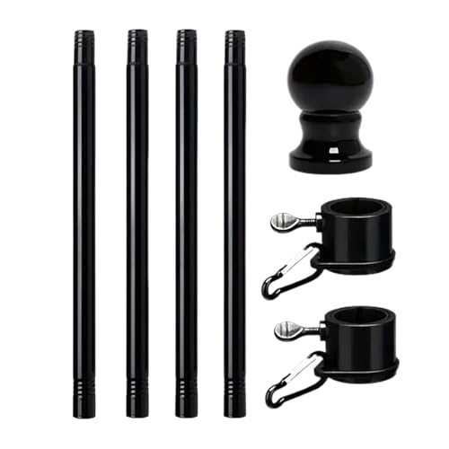 Masoog Hausflaggenmasten - Robuster Gartenflaggenmast - Dekoration Für Haus Garten Auto Caravan Golf Boot Camping Motorrad Außenbereich Masoog Hausflaggenmasten - Robuster Gartenflaggenmast - Dekoration Für Haus Garten Auto Caravan Golf Boot Camping Motorrad Außenbereich von Masoog