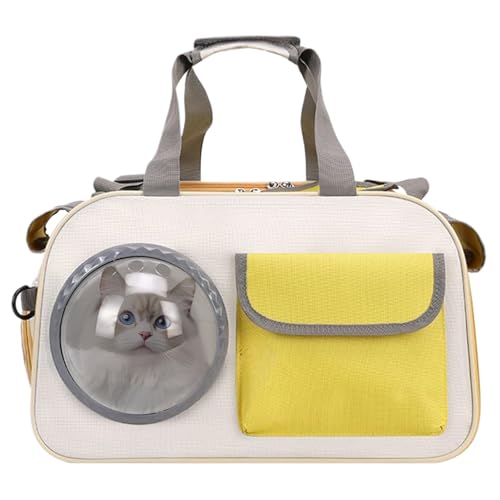 Masoog Katzentransportbox - Katzentasche Mit Luftblasenfenster - Stoßfest & Atmungsaktiv Für Flugzeug Auto Outdoor Krankenhaus Camping Masoog Katzentransportbox - Katzentasche Mit Luftblasenfenster - Stoßfest & Atmungsaktiv Für Flugzeug Auto Outdoor Krankenhaus Camping von Masoog