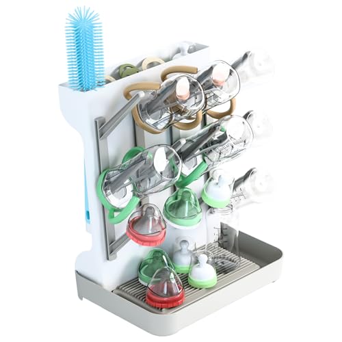 Masoog Trockenständer Babyflaschenr | Platzsparender Flaschentrockner Ständer | Platzsparende Babyflaschen Trockner Rack Für Arbeitsplatte von Masoog