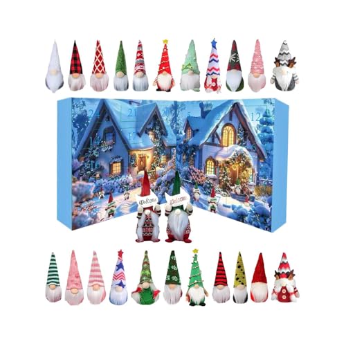 Masoog Weihnachtswichtel Countdown 2025 | Weihnachtskalender Mit Figuren Zum Dekorieren - Wichtel Figuren Deko Geschenkidee Für Erwachsene Kinder Mädchen Freunde Familie Zuhause Laden von Masoog