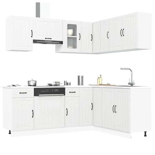 Massbinet 11-TLG. Küchenzeile Küchenschrank Set Küchenblock variabel stellbar Lucca Weiß Holzwerkstoff Massbinet 11-TLG. Küchenzeile Küchenschrank Set Küchenblock variabel stellbar Lucca Weiß Holzwerkstoff von Massbinet