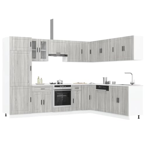 Massbinet 14-TLG. Küchenzeile Küchenschrank Set Küchenblock variabel stellbar Porto Grau Sonoma Holzwerkstoff Massbinet 14-TLG. Küchenzeile Küchenschrank Set Küchenblock variabel stellbar Porto Grau Sonoma Holzwerkstoff von Massbinet