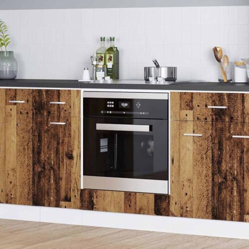 Massbinet Backofen-Schrank Altholz 60 x 46 x 81.5 cm Holzwerkstoff Moderner Stil Anti-Kipp-Design Holz für Mehrzweckschrank Vorratsschrank für Küche, Wohnzimmer, Esszimmer Massbinet Backofen-Schrank Altholz 60 x 46 x 81.5 cm Holzwerkstoff Moderner Stil Anti-Kipp-Design Holz für Mehrzweckschrank Vorratsschrank für Küche, Wohnzimmer, Esszimmer von Massbinet