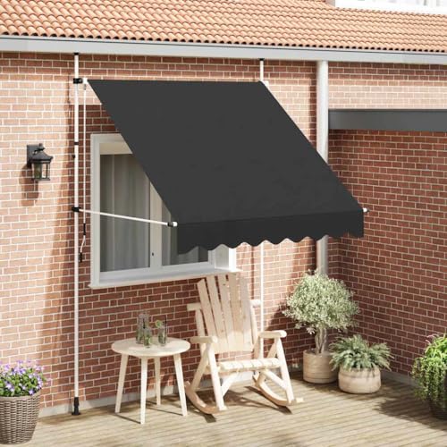 Massbinet Balkonmarkise ohne Bohren Markise UV-beständig Höhenverstellbar & Wasserabweisend Sonnenschutz für Balkon Terrasse Garten Terrassenüberdachung 200 cm Anthrazit Massbinet Balkonmarkise ohne Bohren Markise UV-beständig Höhenverstellbar & Wasserabweisend Sonnenschutz für Balkon Terrasse Garten Terrassenüberdachung 200 cm Anthrazit von Massbinet