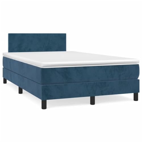 Massbinet Boxspringbett mit Matratze Dunkelblau 120x190 cm Samt Hochwertige Matratzen Matratzen mit Sprungfedern Massbinet Boxspringbett mit Matratze Dunkelblau 120x190 cm Samt Hochwertige Matratzen Matratzen mit Sprungfedern von Massbinet