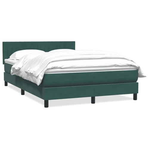 Massbinet Boxspringbett mit Matratze Dunkelgrün 140x210 cm Samt Hochwertige Matratzen Matratzen mit Sprungfedern Massbinet Boxspringbett mit Matratze Dunkelgrün 140x210 cm Samt Hochwertige Matratzen Matratzen mit Sprungfedern von Massbinet