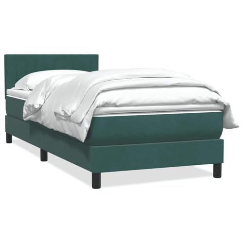 Massbinet Boxspringbett mit Matratze Dunkelgrün 80x220 cm Samt Hochwertige Matratzen Matratzen mit Sprungfedern Massbinet Boxspringbett mit Matratze Dunkelgrün 80x220 cm Samt Hochwertige Matratzen Matratzen mit Sprungfedern von Massbinet