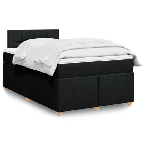 Massbinet Boxspringbett mit Matratze Schwarz 120x200 cm Komfort-Federbettrahmen mit Lattenrost Softness-Stoff Massbinet Boxspringbett mit Matratze Schwarz 120x200 cm Komfort-Federbettrahmen mit Lattenrost Softness-Stoff von Massbinet