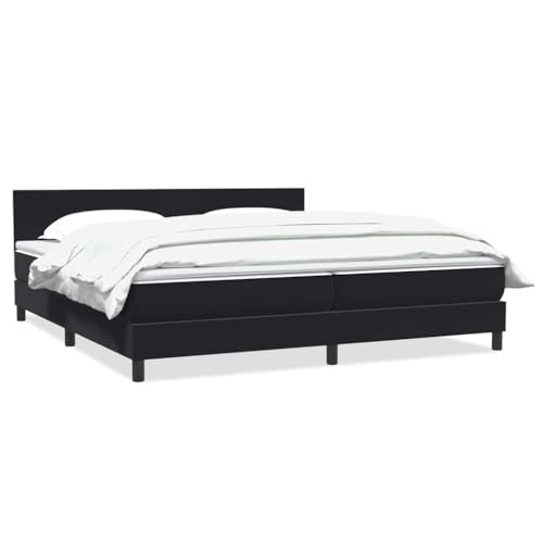 Massbinet Boxspringbett mit Matratze Schwarz 200x210 cm Samt Hochwertige Matratzen Matratzen mit Sprungfedern Massbinet Boxspringbett mit Matratze Schwarz 200x210 cm Samt Hochwertige Matratzen Matratzen mit Sprungfedern von Massbinet